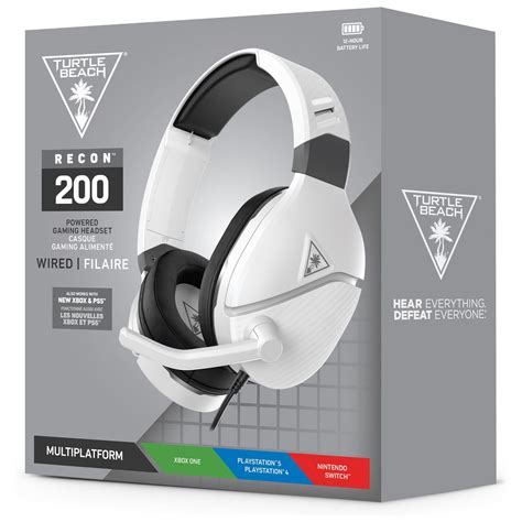 Turtle Beach Recon White Amplified Xbox One Ps Gaming Headset