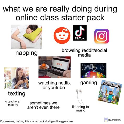 What We Are Really Doing During Online Class Starter Pack R