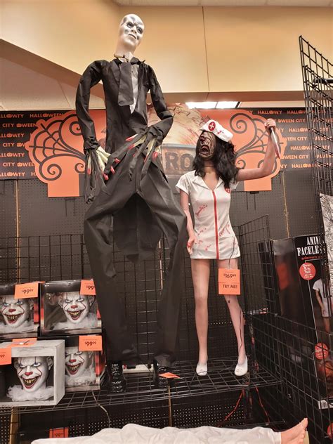 8 Foot Tall Slim Man And 5 Foot Faceless Nurse Crappyoffbrands