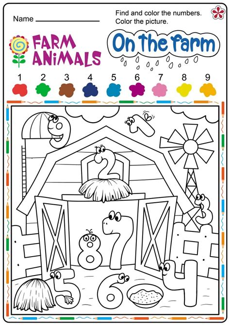 Farm Animals Worksheets For Preschoolers Pdf