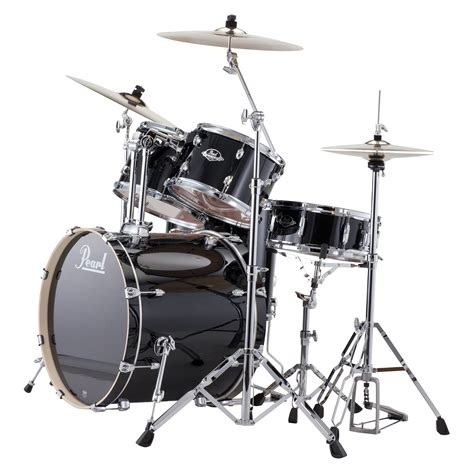 Pearl Export 22 Jet Black Complete Drumset Drum Kit