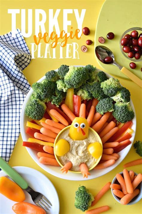 Impress Your Thanksgiving Party Goers With The Ultimate Turkey Veggie Platter So Easy To Throw