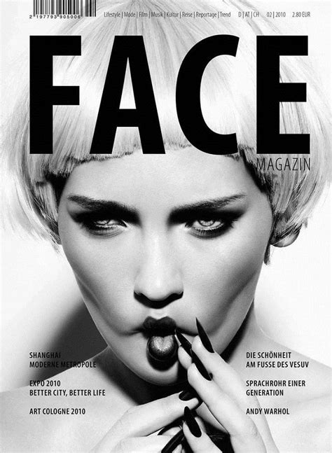 Face Magazin 02 2010 Grafikdesign Typografie Umschlagdesign Cover
