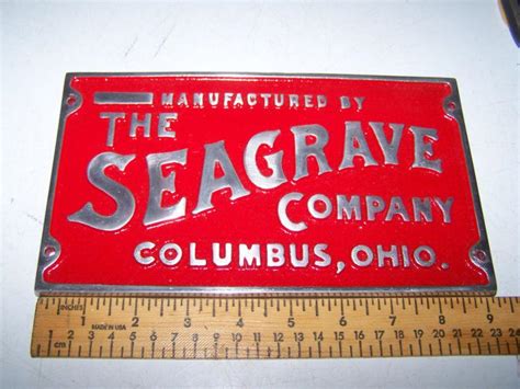Purchase The Seagrave Company Columbus Ohio Car Club Plaque In Sunburg