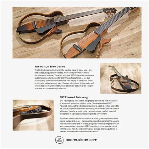 Yamaha Slg200sn Silent Guitar Steel String Color Natural I Seamusician