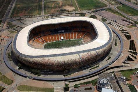 Soccer City Stadium Soweto An Aerial View Of The National Stadium