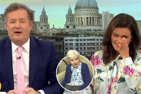 Piers Morgan Flirts With Hot Brunette Susanna Reid After Chatting To George Clooney Super Fan