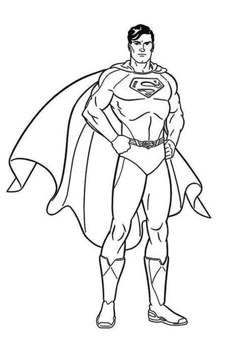 Printable Coloring Pages Superman