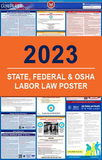 2019 New Jersey Nj State Federal All In 1 Labor Law Poster Workplace Compliance Cheap Range 100