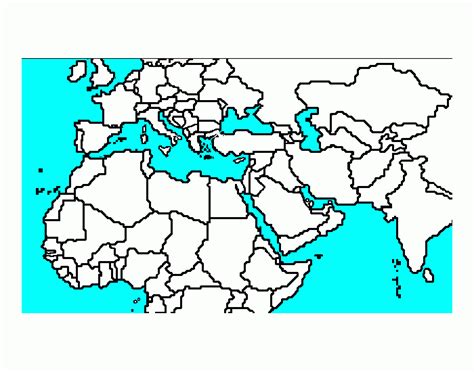 North Africa Southwest Asia And Central Asia Physical Map Quiz