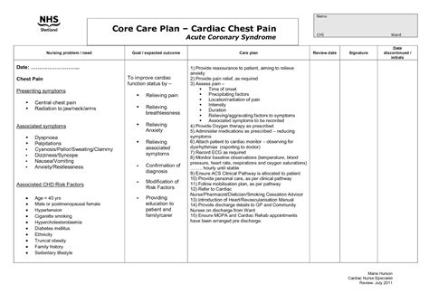 Care Plan For Pain Nursing Care Plan Examples
