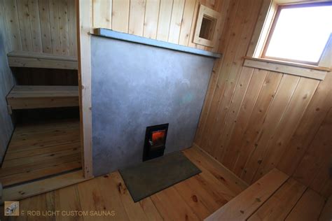 Wood Burning Sauna By Rob Licht Custom Saunas With Harvia Legend Stove