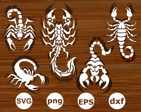 Scorpion Svg Scorpion Cut Files Scorpion Silhouette Etsy