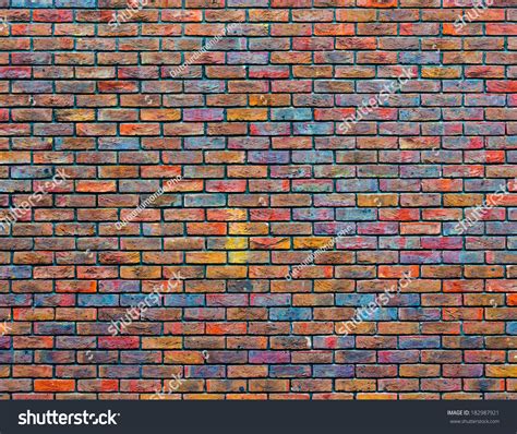 Colorful Brick Wall Texture Stock Photo Edit Now