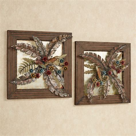 Tropical Gardens Metal Wall Art Set