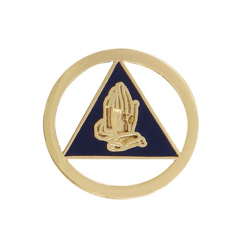 Alcoholics Anonymous Aa Symbol Praying Hands Within A Circle And Triangle