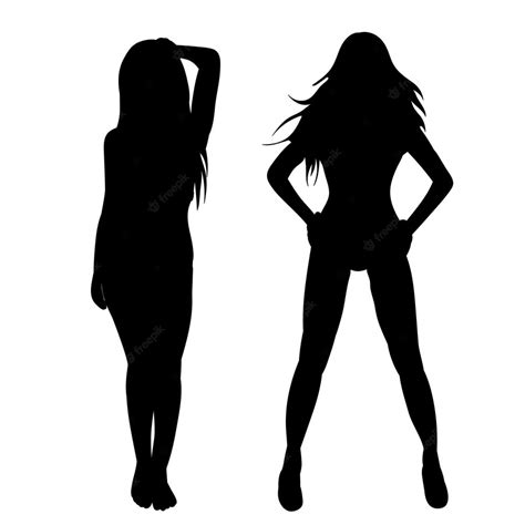 Premium Vector Woman Sexy Silhouette Isolated Vector
