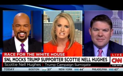 Tears Have Been Shed Trump Loving Cnn Pundit Scottie Nell Hughes Responds To Snl Sketch