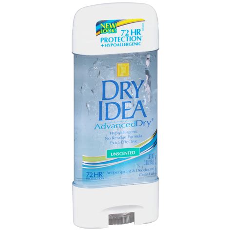 Dry Idea Antiperspirant Deodorant Gel, Unscented, 3 oz – Beauty