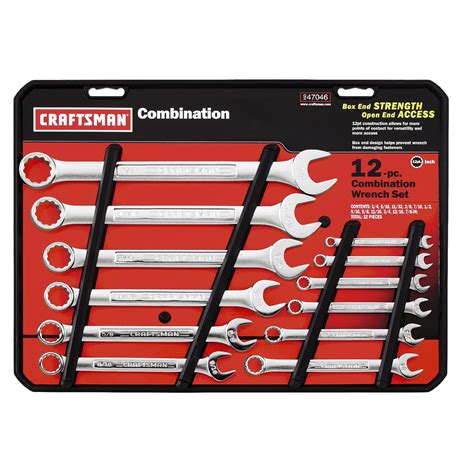 Craftsman Hand Tools 9 47046 12 Piece Combination Wrench Set