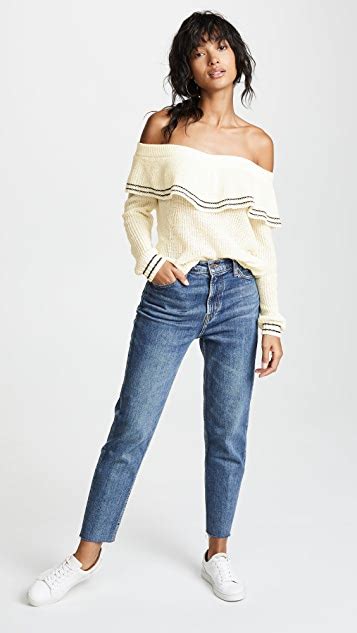 Bb Dakota Rush Week Off Shoulder Ruffle Sweater Shopbop The Style
