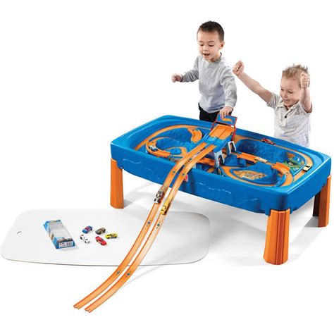 Kids Car Racing Track Convertible Table Toys Boys Playset Pretend Play