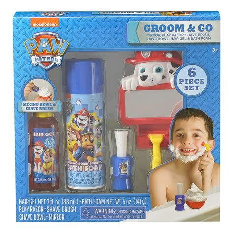 Paw Patrol Groom And Go Play Shave Bath Set 6 Pieces