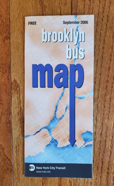 Vintage Nycta Nyc Brooklyn Bus Map Mta New York City Transit Sexiz Pix