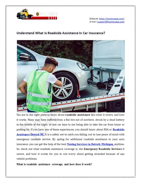 Ppt Understand What Is Roadside Assistance In Car Insurance Powerpoint Presentation Free To