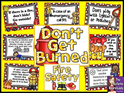 Fire Safety Bulletin Board Dont Get Burned The Bulletin Board Lady