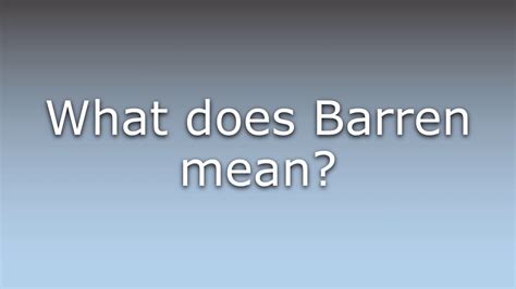 The three of cups reversed represents our need to unleash our charisma and healing energy in the darkest of times. What does Barren mean? - YouTube