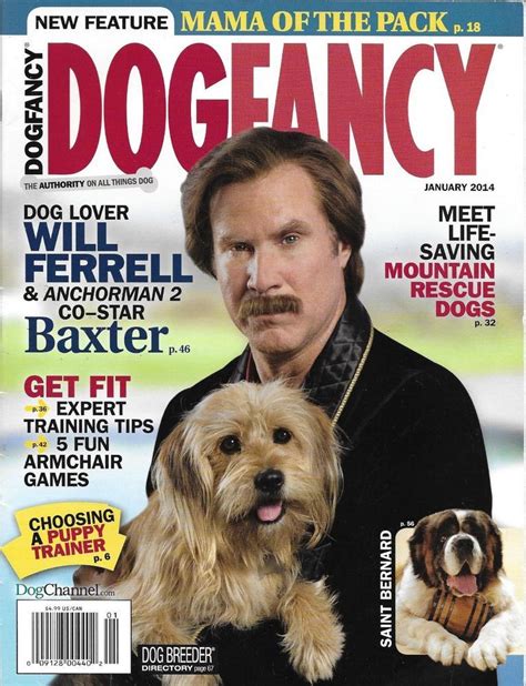 Watch anchorman online for one simple reason. Dog Fancy magazine Will Ferrell and Baxter Mountain rescue canines Puppy trainer | Fancy dog ...