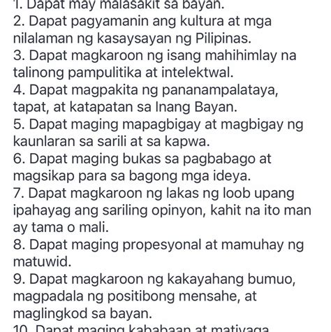 Ano Ang Mga Katangian Ni Jose Rizal Na Dapat Taglayin Bilang Isang