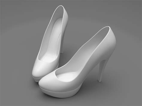 Mini High Heels 3D Model 3D printable .obj .stl - CGTrader.com