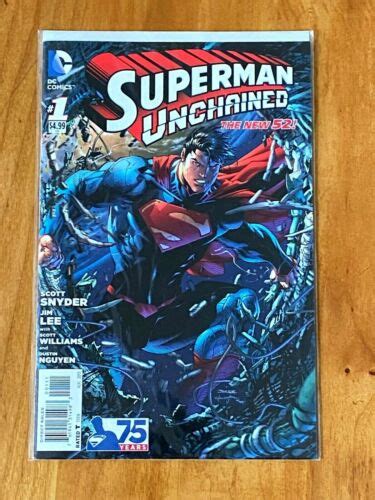 Superman Unchained 1 The New 52 With A Jim Lee Poster Ebay