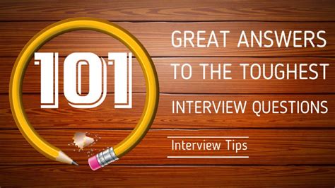 🎯 101 great answers to the toughest interview questions youtube