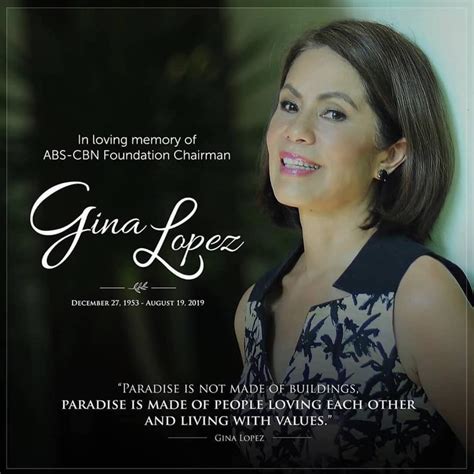 Former Denr Secretary Gina Lopez Dies At 65