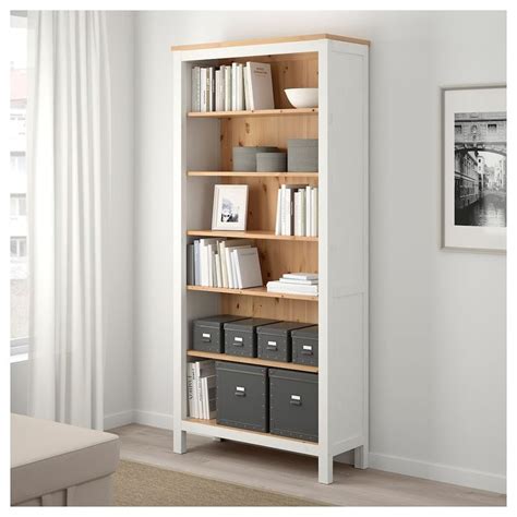 Hemnes Bookcase White Stainlight Brown 3538x7712 Ikea Ikea