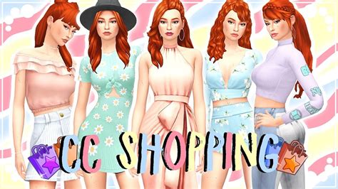 Pastel And Summery 160 Items The Sims 4 Cc Shopping Youtube