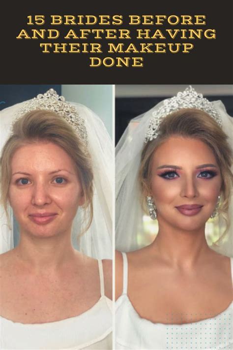Professional Makeup Artist Shares 15 Photos Taken Before And After Brides Got Their Wedding