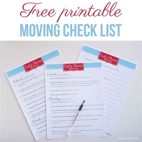 Home Design Photos Free Printable Moving Checklist I Heart Nap Time