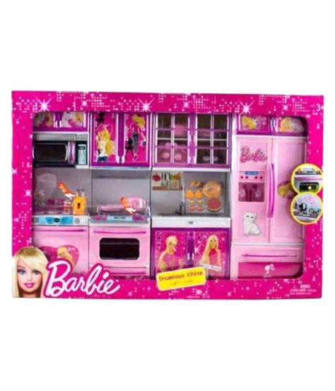 Viru Pink Barbie Kitchen Set Buy Viru Pink Barbie Kitchen Set Online At Low Price Snapdeal