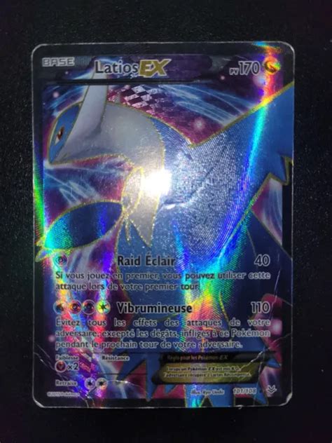 CARTE POKÉMON LATIOS EX Full Art 101 108 XY Ciel Rugissant FR EUR