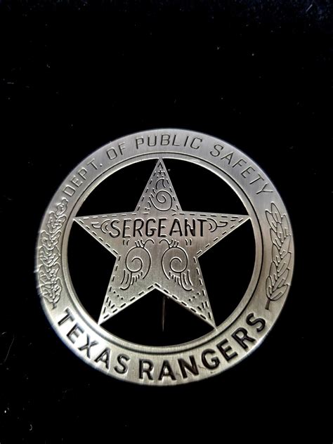 Texas Rangers Sergeant COLLECTORS BADGES COM