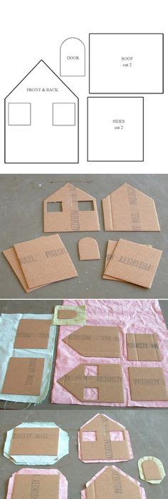 moldes para hacer casas en cartulina imagui casitas moldes pinterest molde maquetas y