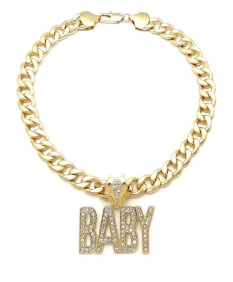 Lil Baby Baby Pendant With 20 11mm Cuban Chain Ebay