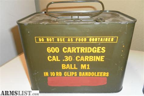 Armslist For Sale 30 Carbine Military Surplus Ammunition 600 Round