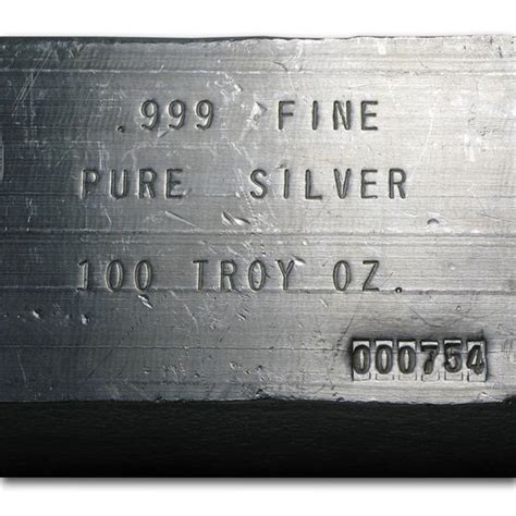 Buy 100 Oz Silver Bar Epm Apmex
