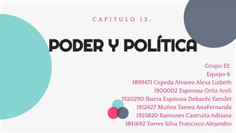 Co Capitulo 13 Poder Y Politica