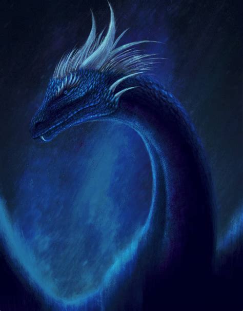Download Fantasy Blue Dragon Wallpaper
